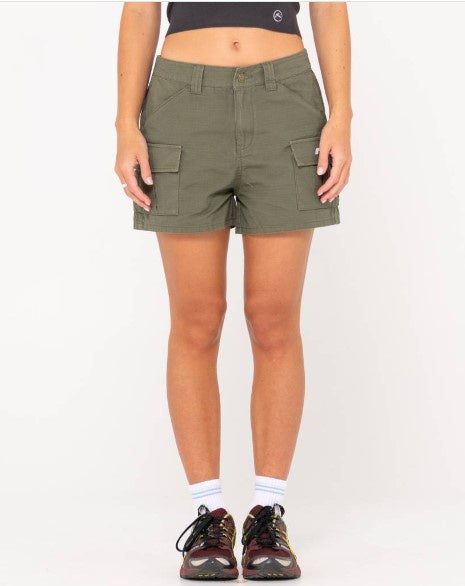 Rusty Cade Low Rise Ripstop Cargo Short