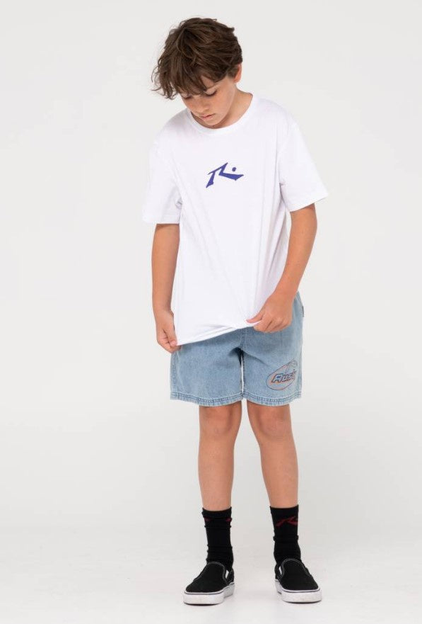 Rusty Manila Folder Denim Elastic Short Boys