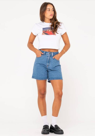 Rusty Cyprus High Denim Short