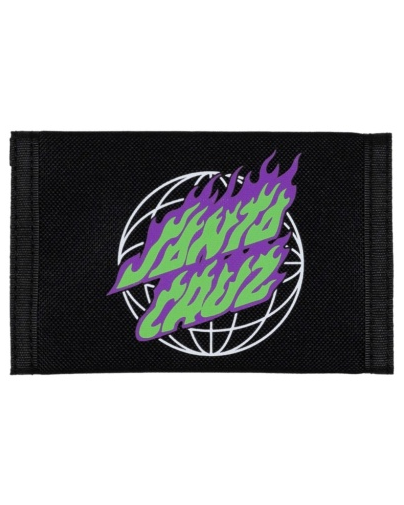 Santa Cruz Global Flame Dot Velcro Wallet