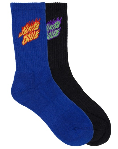 Santa Cruz Flaming Stack Crew Sock