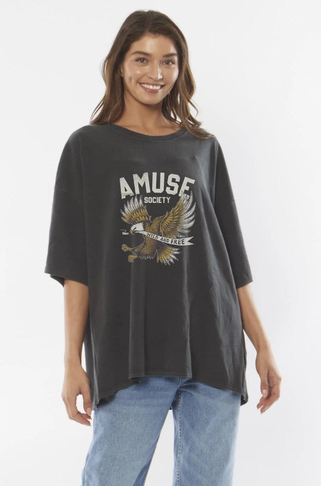 Amuse Society Wild and Free SS Knit Tee