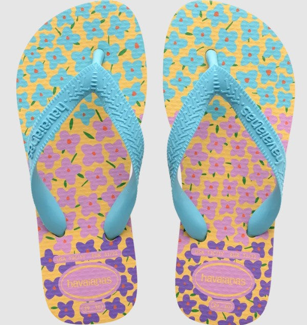 Havaianas Kids Flores Caja Yellow Blue