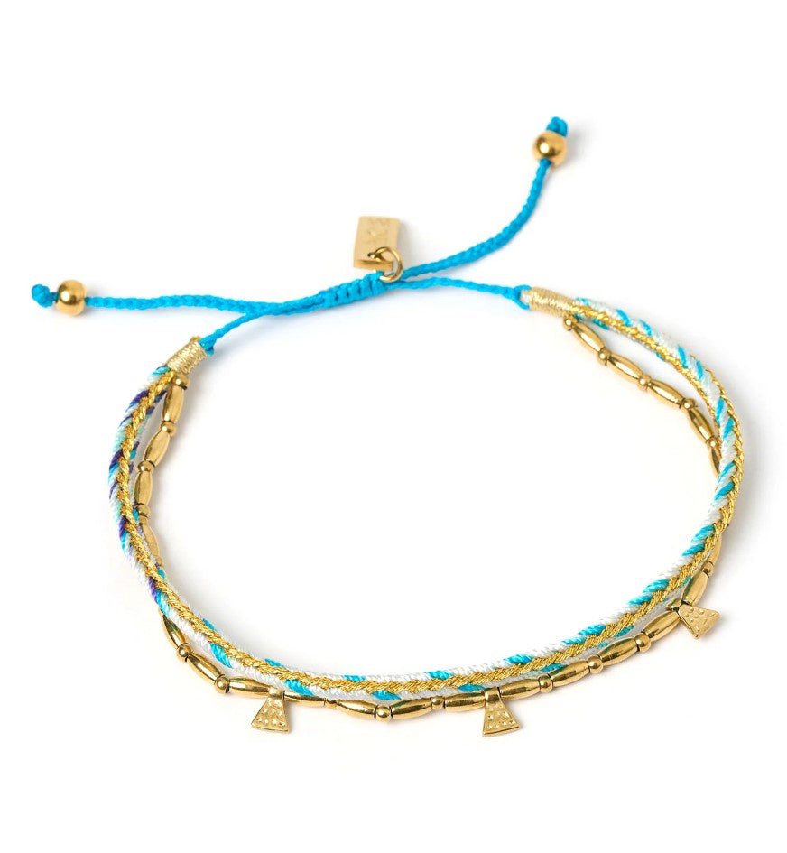 Arms Of Eve Bennie Gold Bracelet - Sky