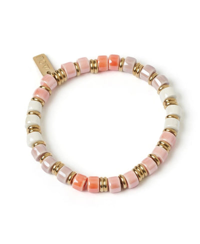 Arms Of Eve Skylar Ceramic and Gold Bracelet - Peony