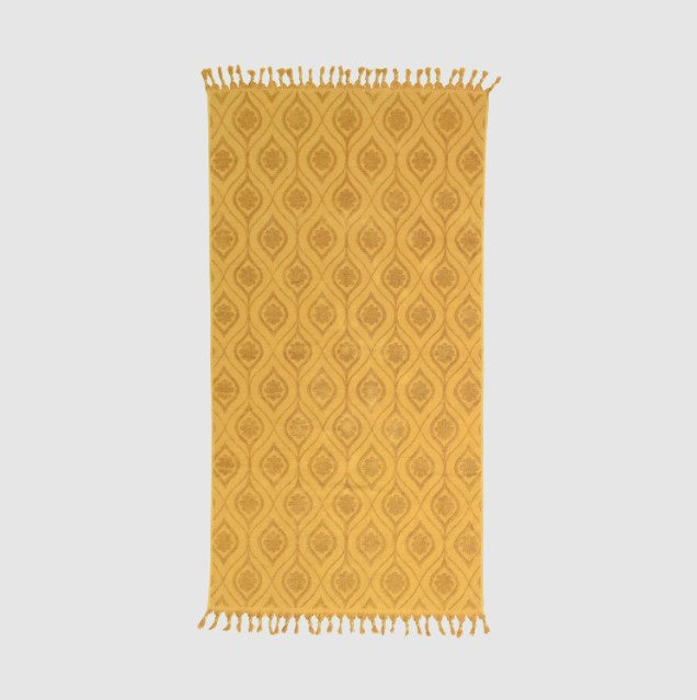 Wandering Folk Daisy Beach Towel- Golden