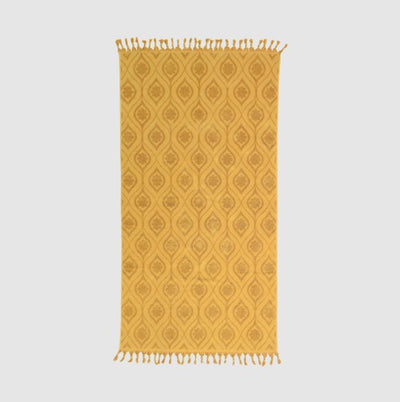 Wandering Folk Daisy Beach Towel- Golden