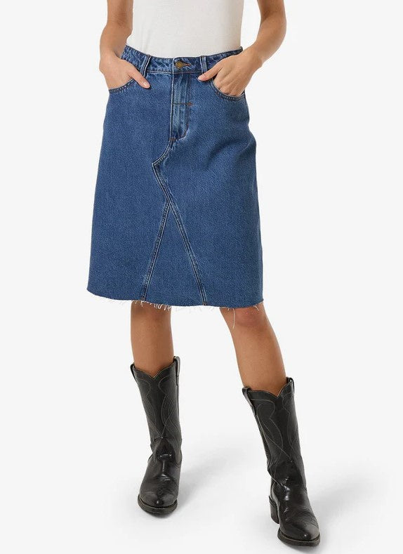 Thrills Cooper Skirt - Double Rinsed Blues