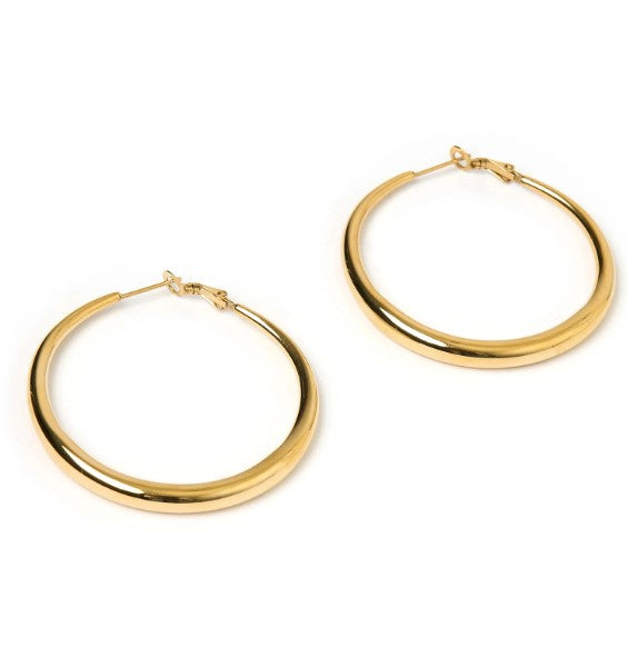 Arms Of Eve Riley Gold Hoops Lrg