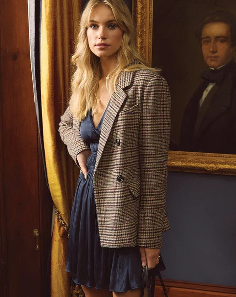 Belle &amp; Bloom Piccadilly Wool Blend Plaid Blazer
