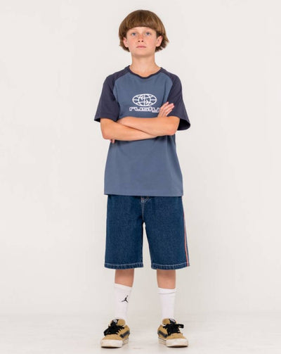 Rusty Wagwan Raglan Short Sleeve Tee Boys
