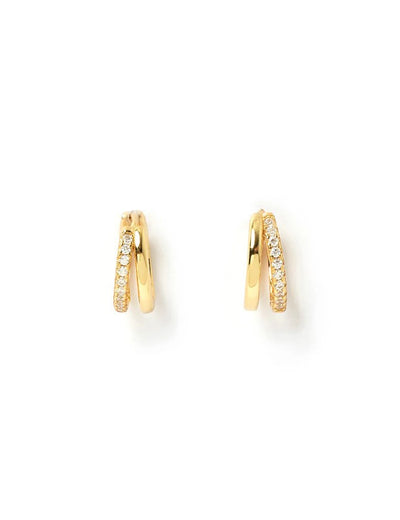 Arms Of Eve Winnie Gold Huggie Earrings