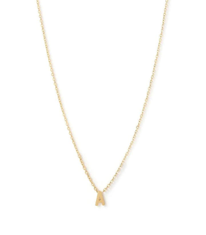 Arms Of Eve Mini Initial Gold Necklace