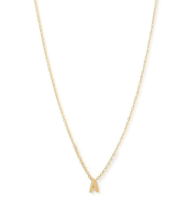 Arms Of Eve Mini Initial Gold Necklace