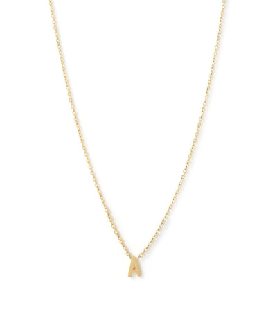 Arms Of Eve Mini Initial Gold Necklace