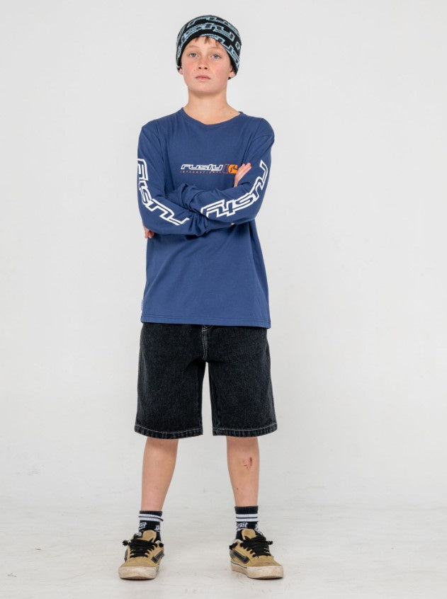 Rusty Jetsetter Long Sleeve Tee Boys