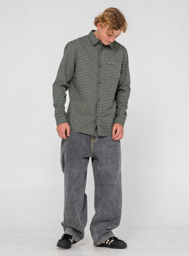 Rusty Datsun Check Long Sleeve Shirt
