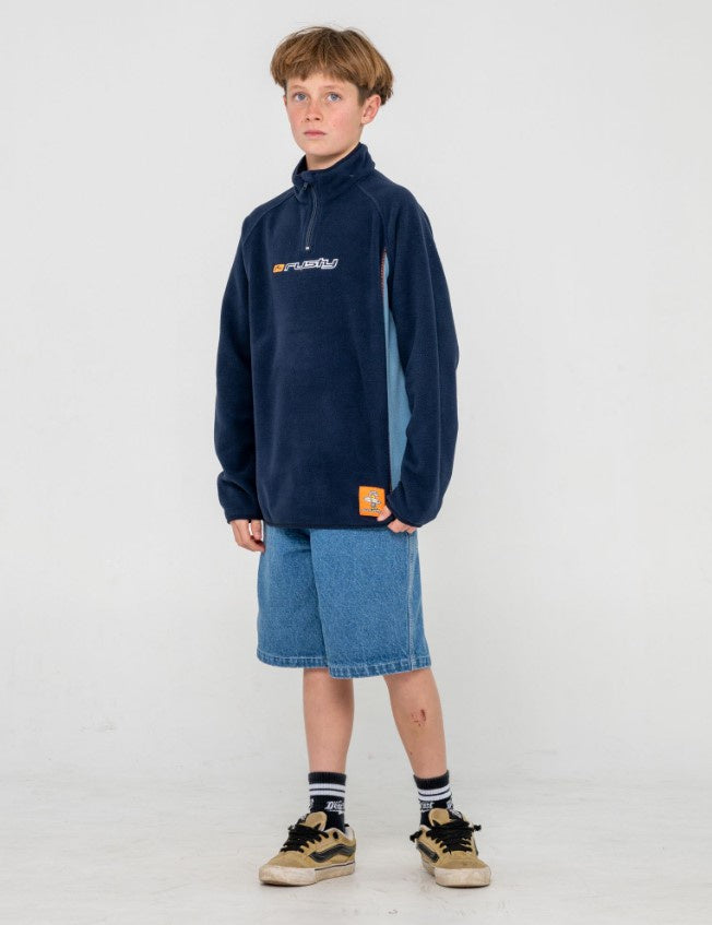 Rusty Blizzard Quarter Zip Polar Fleece Boys