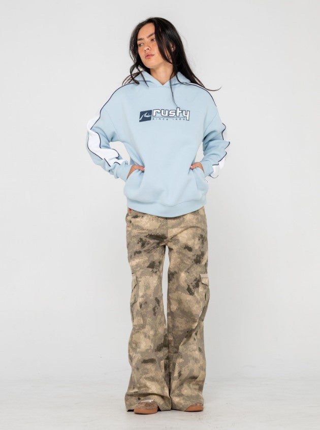 Rusty Hailstone Oversized Hooded Fleece