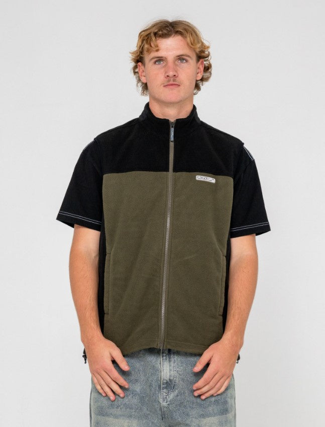 Rusty On The Run Tech Fleece Vest