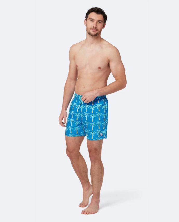 Tom & Teddy Classic Swim Short Palm Mens