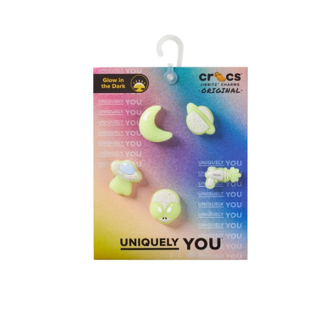 Crocs Jibbitz Glow In The Dark Space 5 Pack
