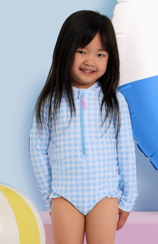 Seafolly Gingham Zip Front Sunsuit