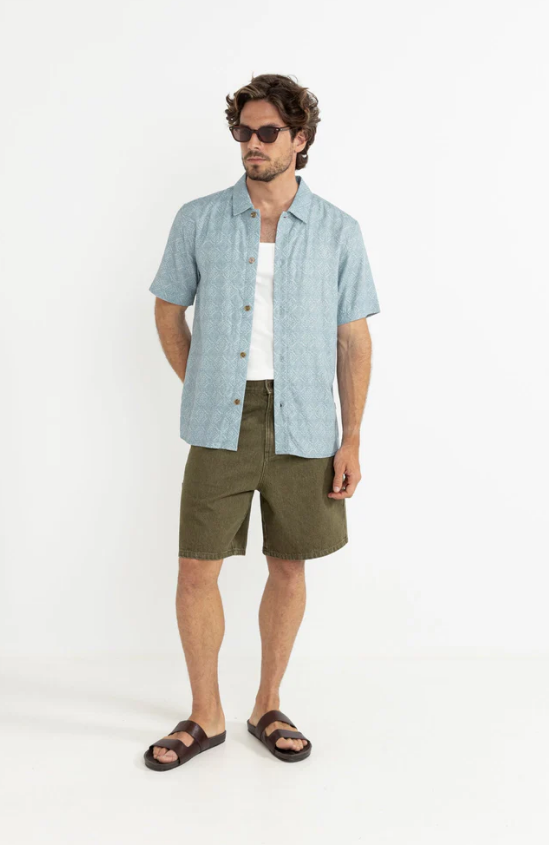 Rhythm Tile Blue SS Shirt