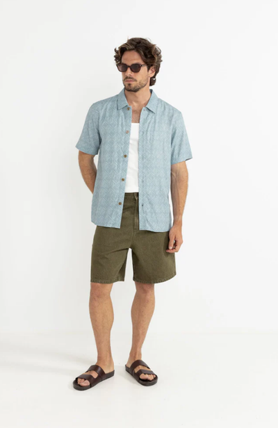 Rhythm Tile Blue SS Shirt