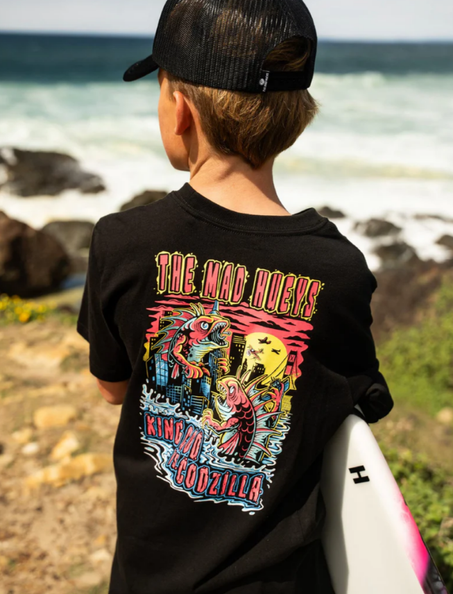 The Mad Hueys King Cod Codzilla | Youth SS Tee - BLK