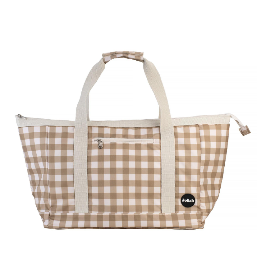 Kollab Tote Bag Olive Check