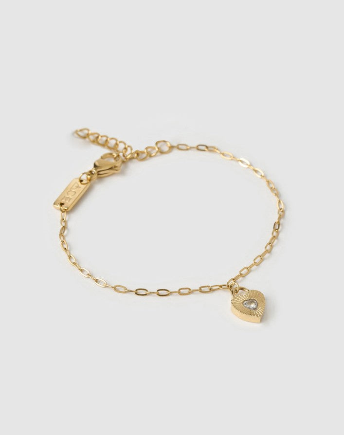 Arms Of Eve Ruby Heart Bracelet Stone