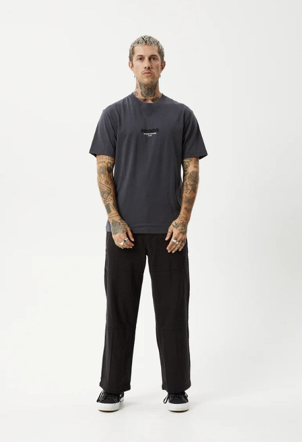 Afends Retro Fit Tee Charcoal