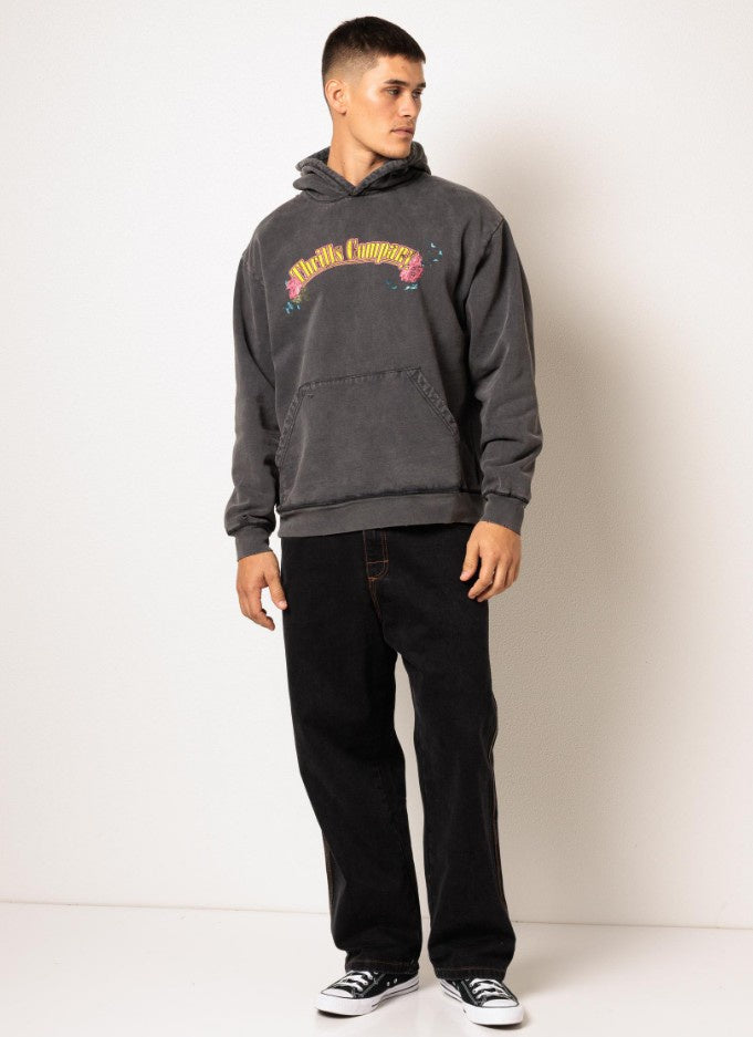 Thrills Fury Slouch Pull On Cropped Hood - Temple Grey