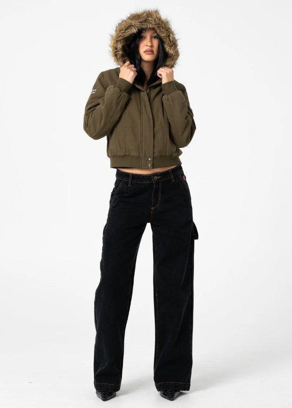 Rusty Ultra Furry Bomber Jacket