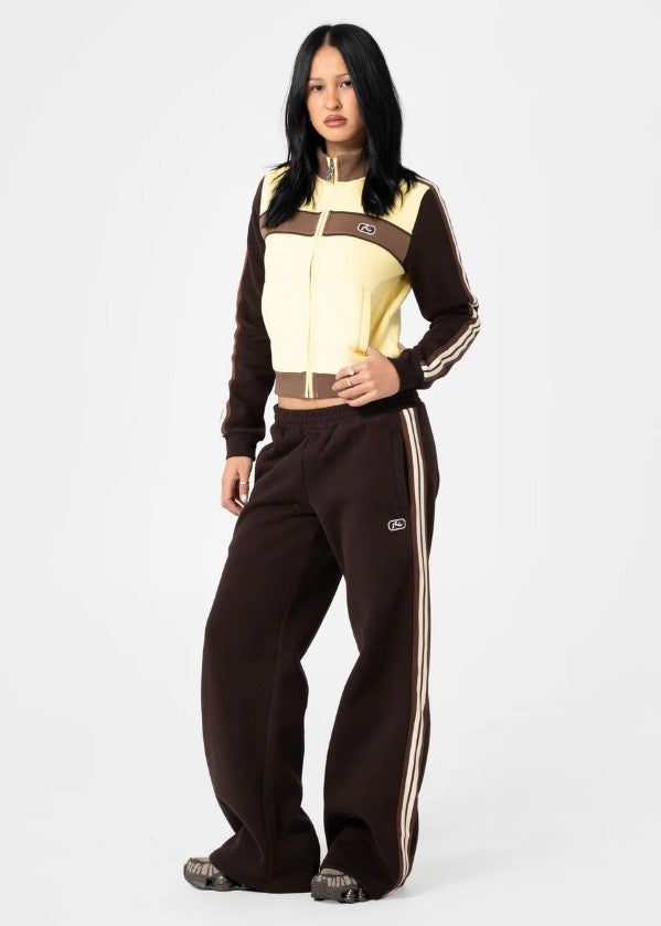Rusty Toffee Wide Leg Fleece Pant