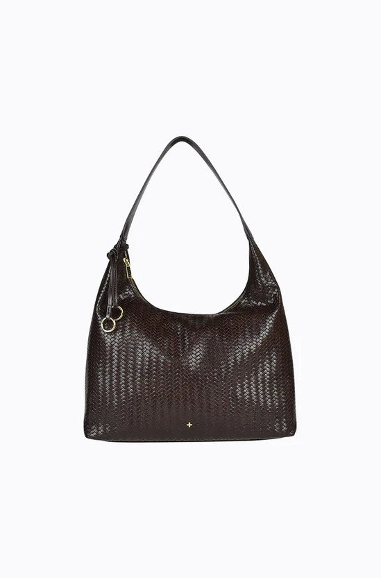 Peta + Jain Gable Emboss Slouch Hobo Choc