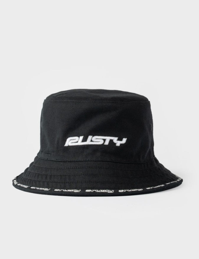 Rusty Black List Reversible Bucket Hat