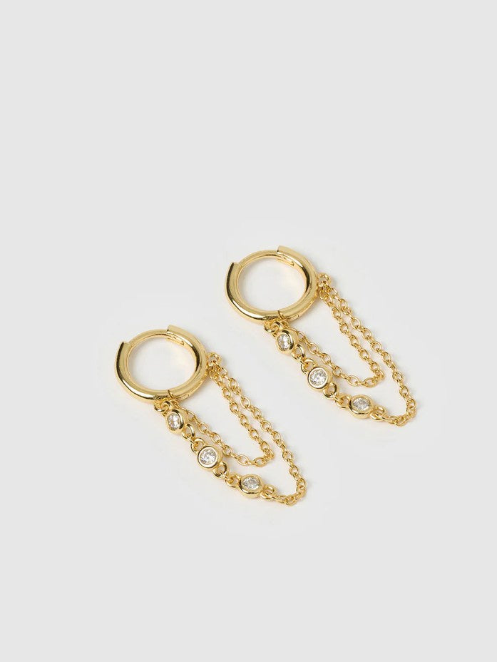 Arms Of Eve Amaretto Gold Huggie Earrings