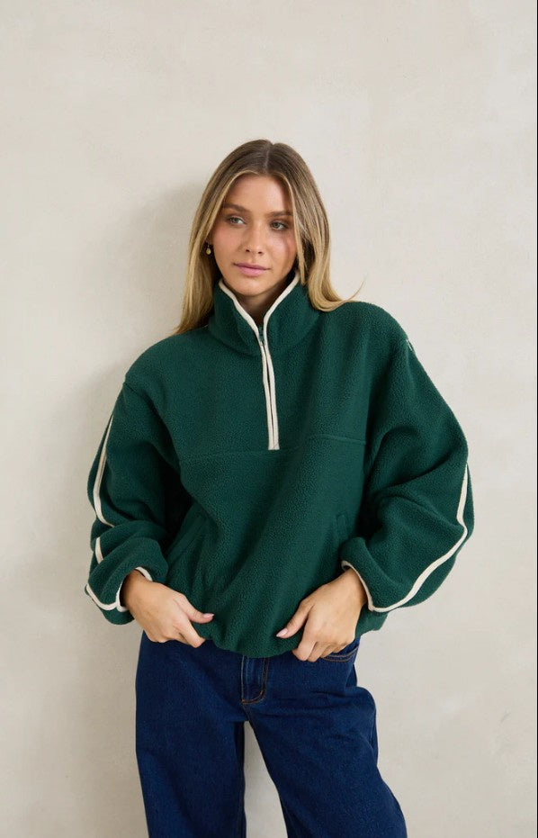 Rhythm Camp Half Zip Sherpa Pullover