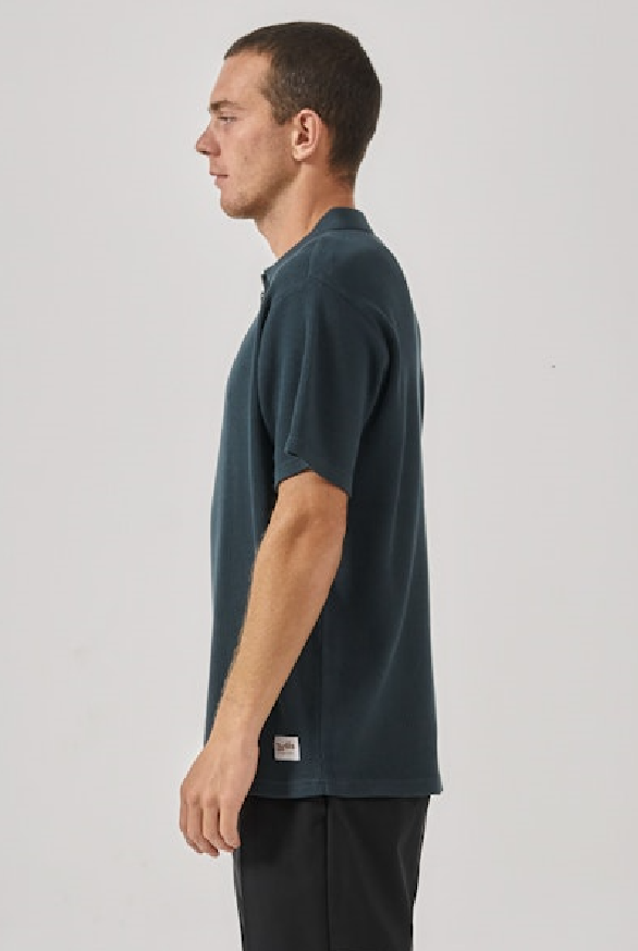 Thrills Existencial Waffle Quarter Zip Polo