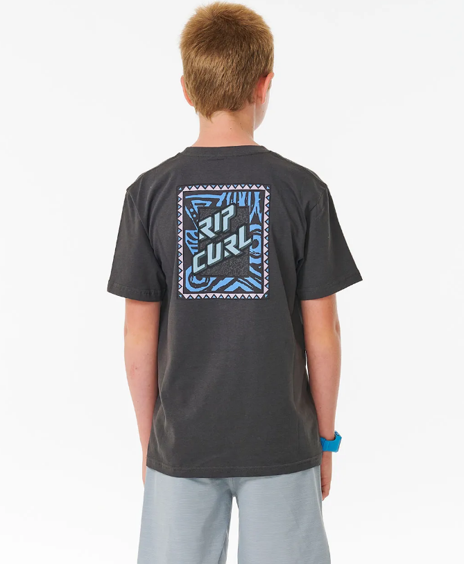 Rip Curl Shred Rock Logo Tee - Boy
