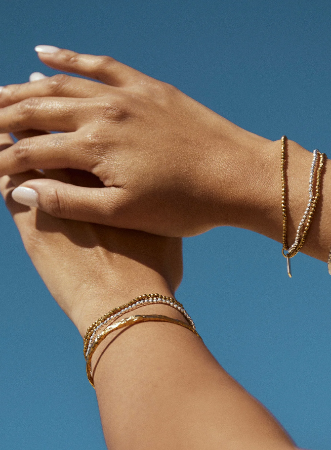 Arms Of Eve Birdie Two Tone Set Bracelet
