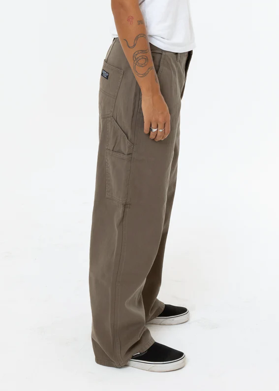 Thrills Slouch Carpenter Twill Pant - Desert