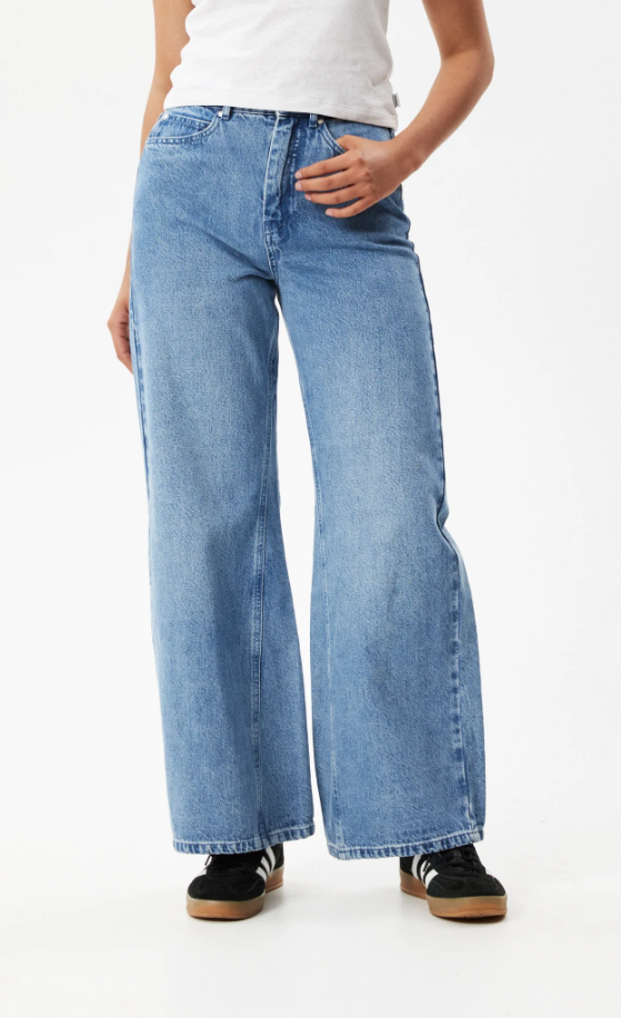 Afends Gigi Hemp Denim Flared Leg Jean