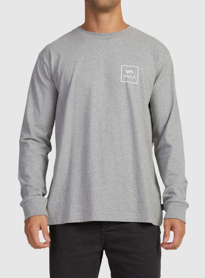 RVCA VA All The Ways LS Tee Grey Marle