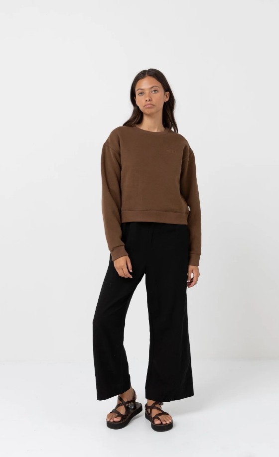 Rhythm  Classic Crew Neck Fleece Jumper