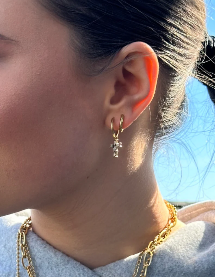 Ever Metro Sleeper Hoop Earrings 8mm