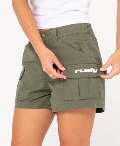 Rusty Cade Low Rise Ripstop Cargo Short