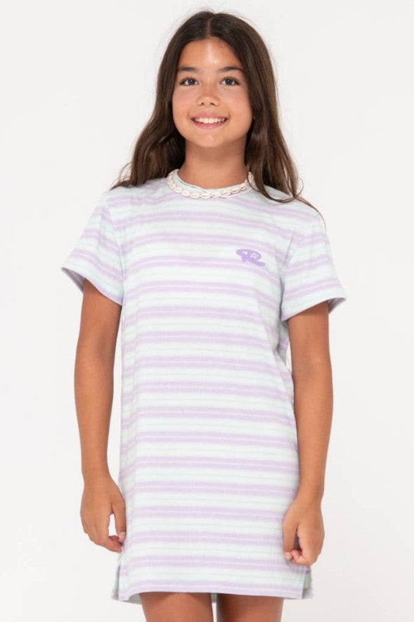 Rusty Camila Stripe Tee Dress Girls